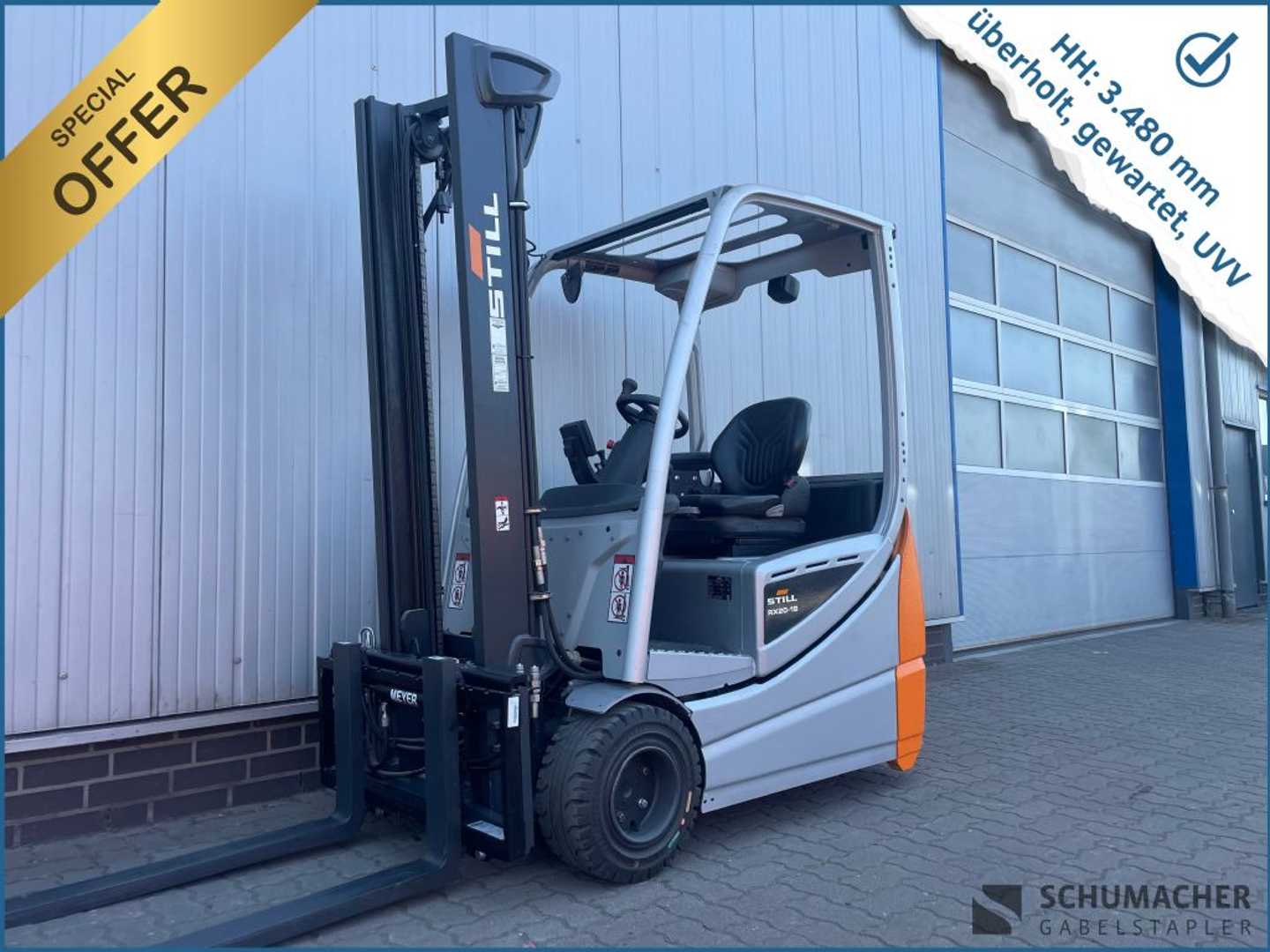 Used Forklift Truck STILL RX20-18 | SONDERPREIS ELEKTRO DREIRADFRONTSTAPLER (13044709)